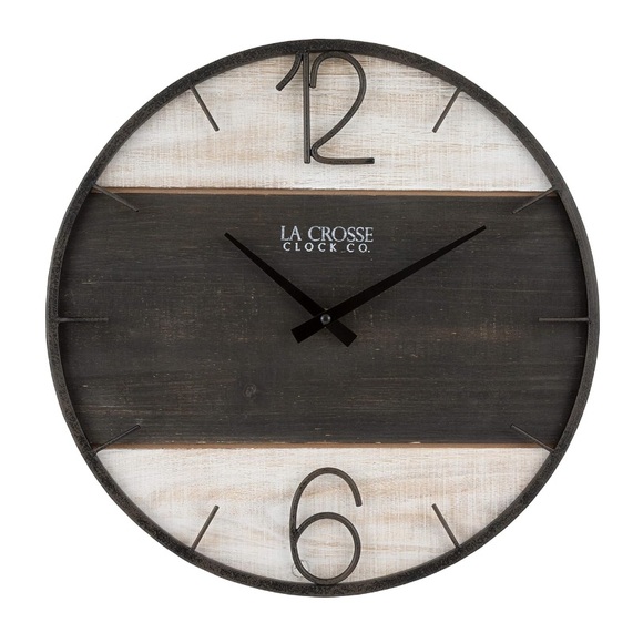 La Crosse Clock Co Other - La Crosse Clock 16-Inch Ironwood Wall Clock